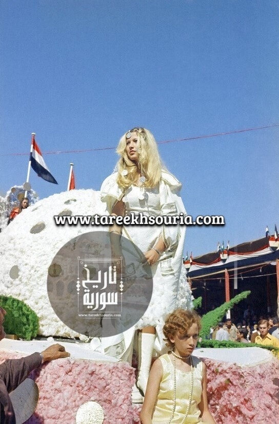 الفنانة-رغدة ملكة-جمال-مهرجان-القطن-في-حلب-عام-1973